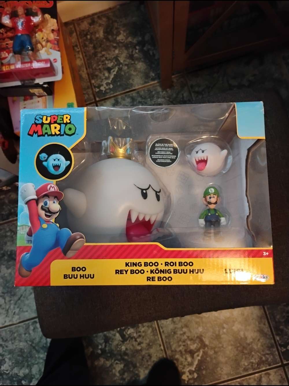 Nintendo Super Mario King Boo Figure Playset - White & Green